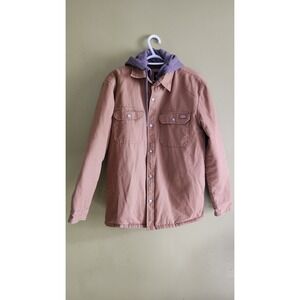 Dickies Men's Insulated Heavy Duty Canvas Hoodie Lined Quilted Jacket Size Small